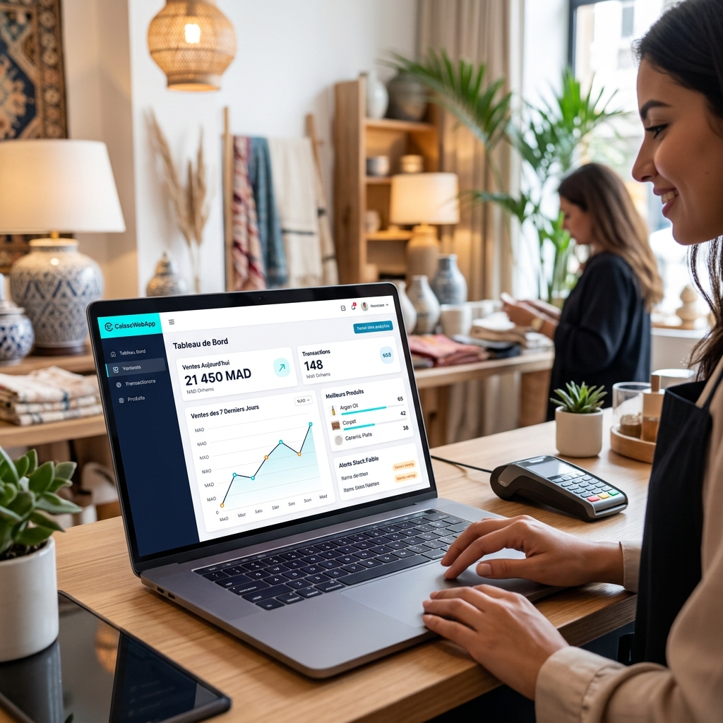 Dashboard rapports CaisseWebApp