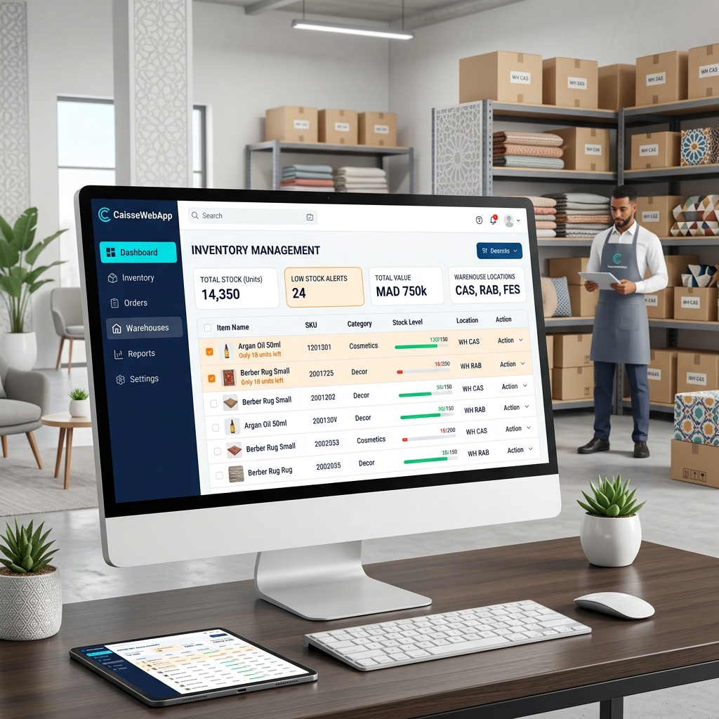Gestion de stock en temps réel CaisseWebApp